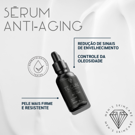 Sérum Anti Aging da marca Téchne Men's Skincare. Previne rugas e linhas de expressão